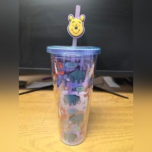 Winnie the Pooh Tumbler with Straw (24oz) New
